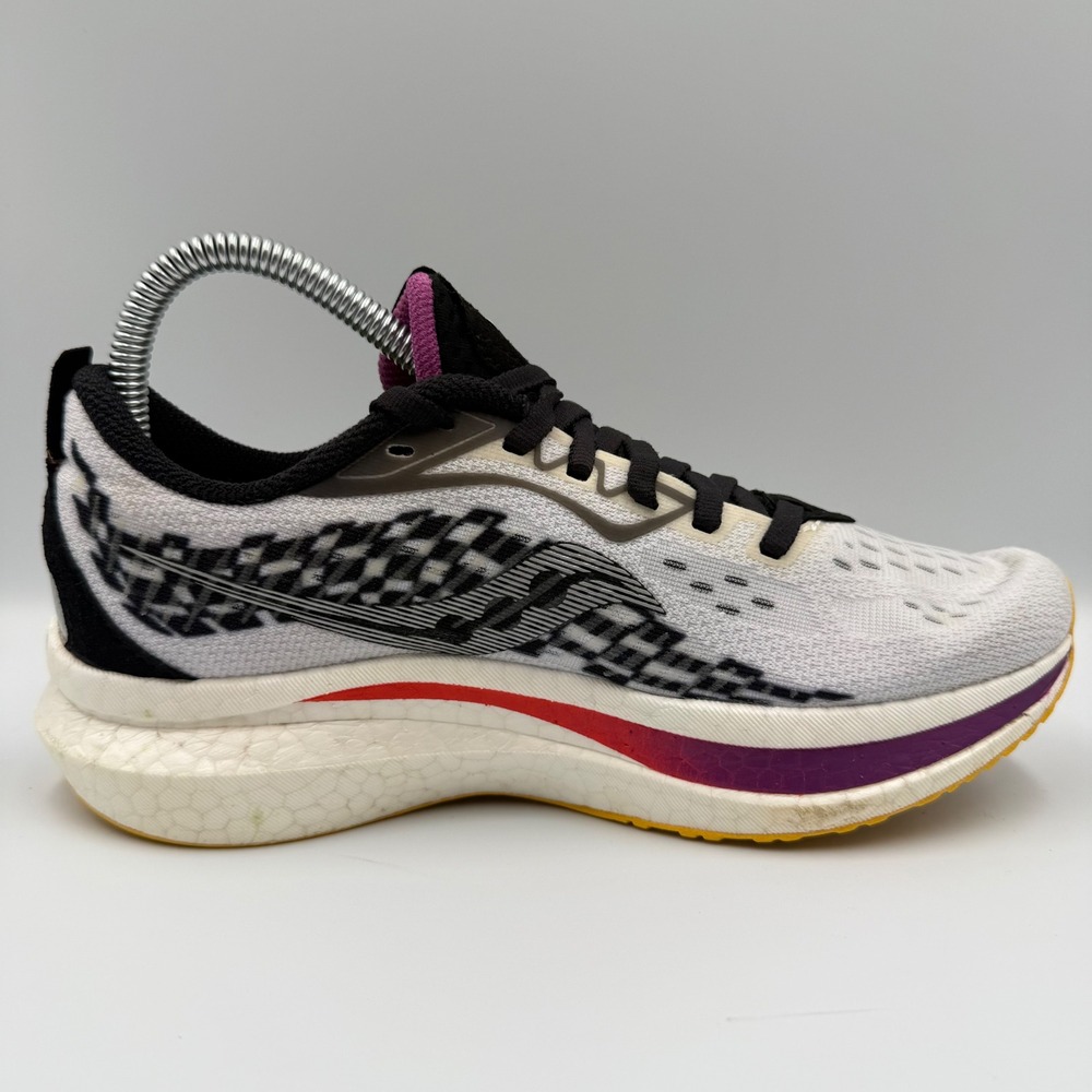 Saucony Endorphin Speed 2 Women Size 7 Running Shoes S10688-40 White Black - Picture 4 of 8